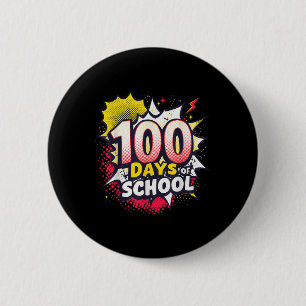 Happy 100th Day Of School Shirt Boys 100 Days Button