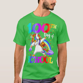 Happy 100th Day Of School Squad School Dabbing Uni T-Shirt