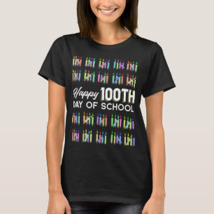 Happy 100th Day Of School Student Gift 100 Days Of T-Shirt