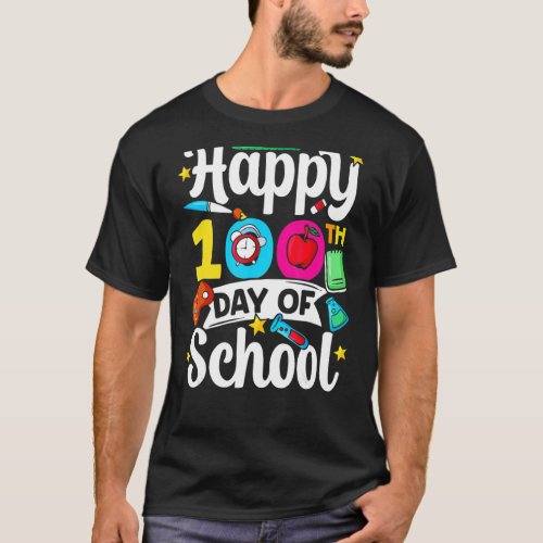 Happy 100Th Day Of School Sweet Cute 100 Days Team T_Shirt