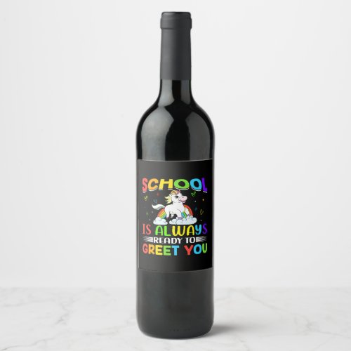 happy 100th day of school t_shirt design wine label