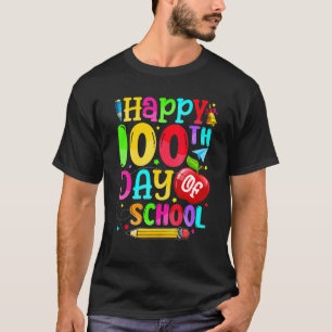 Happy 100th Day Of School Teacher Boy Girl 100 Day T-Shirt