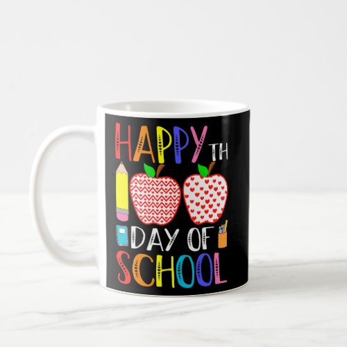 Happy 100th Day Of School Teacher Kids Happy 100 D Coffee Mug