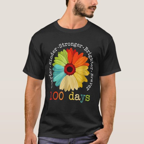 Happy 100th Day Of School Teacher Rainbow 100 Days T_Shirt