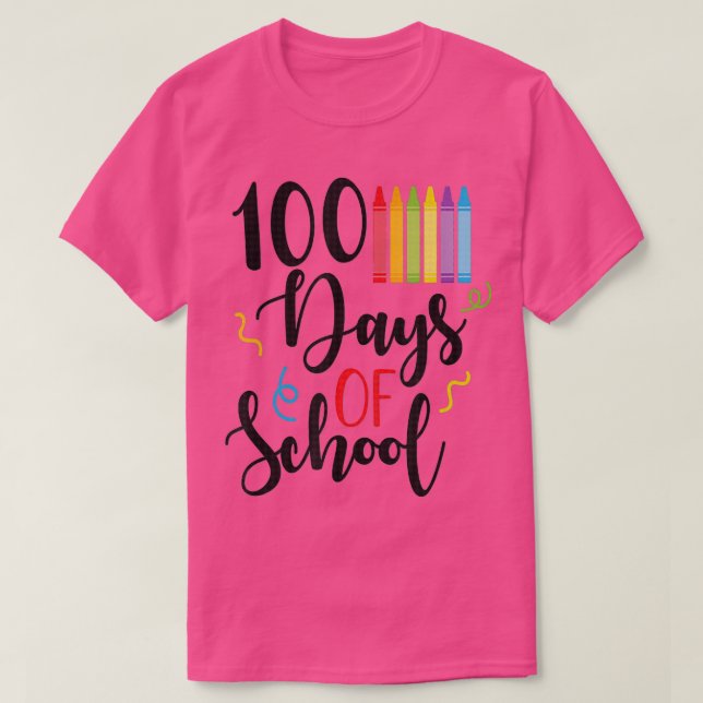 Happy 100th Day Of School Teacher Student 100 Days T-Shirt (Design Front)