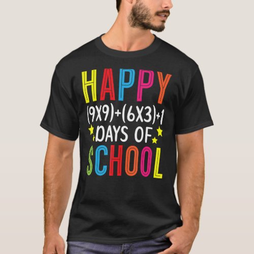 Happy 100th Day Of School Teacher Student Educator T_Shirt