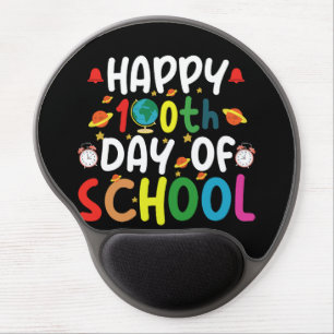 Happy 100th Day of School Teacher Student Gel Mouse Pad