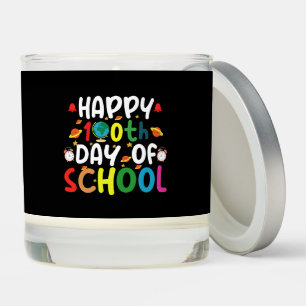 Happy 100th Day of School Teacher Student Scented Candle