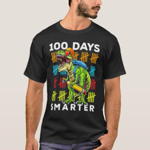 Happy 100th Day of School Teachers 100 Days Rex T-Shirt