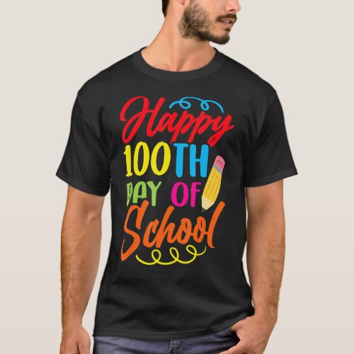 Happy 100Th Day Of School Team Cute Sweet 100 Days T_Shirt