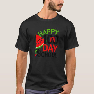 Happy 100th Day Of School Watermelon Teachers Stud T-Shirt