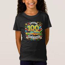 Happy 100th Day School Milestone Kids Teachers Bus