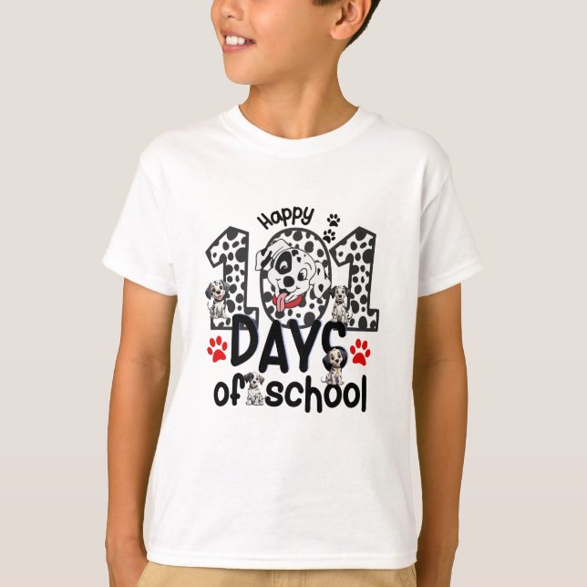 Happy 101 Days Of School T-Shirt (Front)