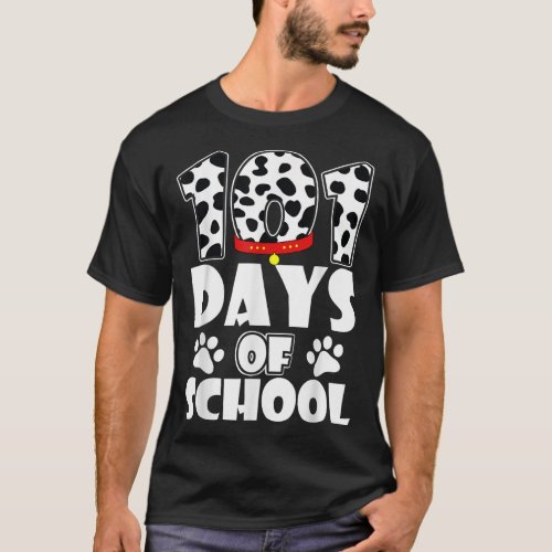 Happy 101 Days School Dog Lover Student or Teacher T_Shirt
