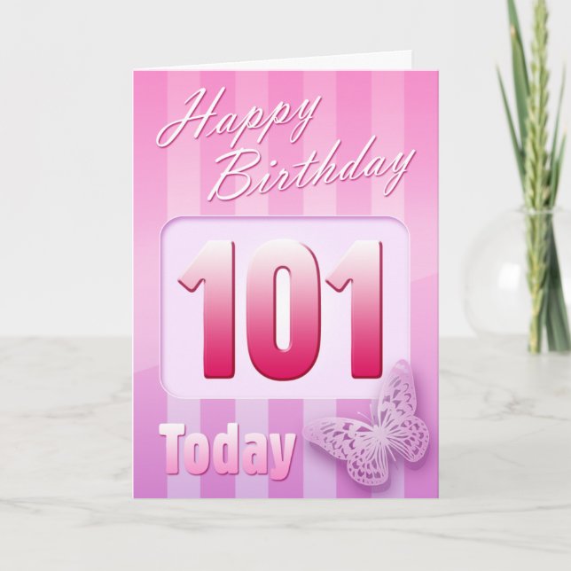 Happy 101st Birthday Grand Mother Great-Aunt Mom Card (Front)