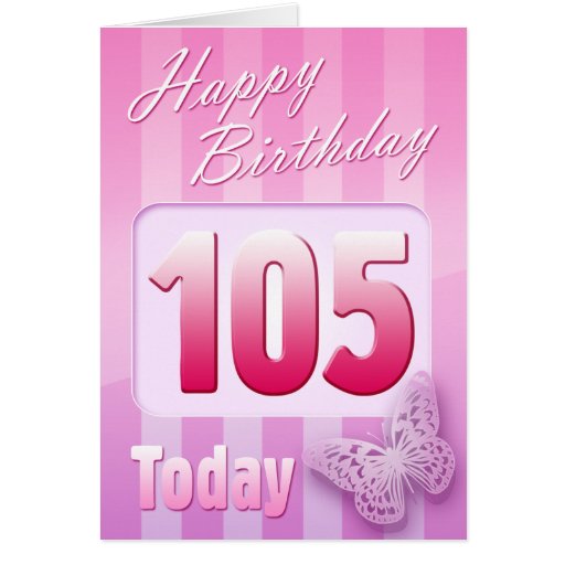 Happy 105th Birthday Grand Mother Great-Aunt Mom Card | Zazzle