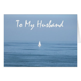 Happy 10th Anniversary Husband - Sailboat Card