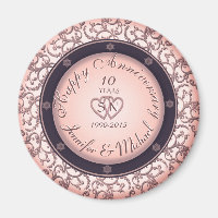 Happy 10th Anniversary Magnet