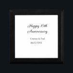 Happy 10th anniversary simple minimal wedding name gift box<br><div class="desc">design</div>