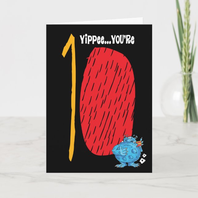 Happy 10th Birthday Card (Front)