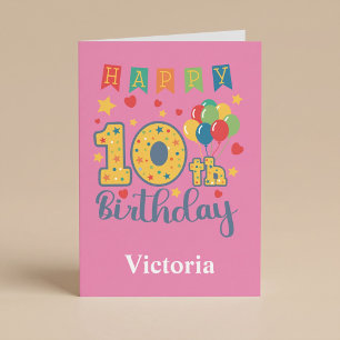 Happy 10th Birthday Card
