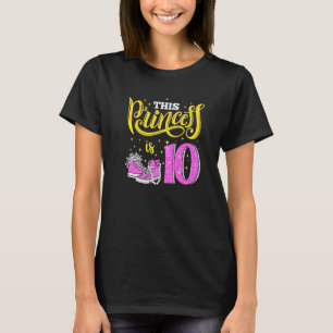 Happy 10th Birthday  For Girls Sneakers Crown Pear T-Shirt