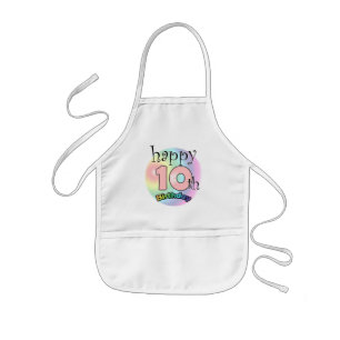 Happy 10th Birthday (king) Kids' Apron
