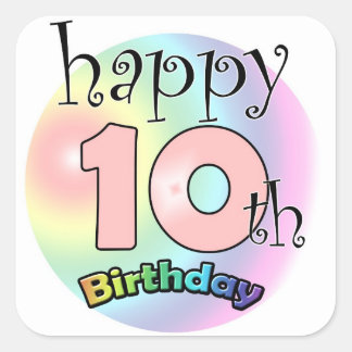 1,000+ 10th Birthday Stickers and 10th Birthday Sticker Designs | Zazzle