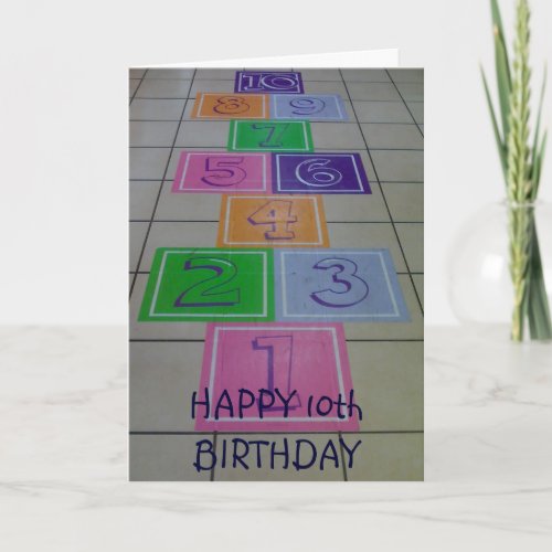 HAPPY 10th BIRTHDAY TURNING 10 IS FUN Card