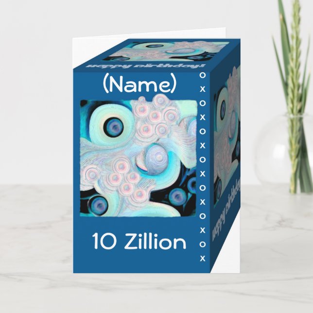 Happy 10th Birthday - Zillions of Hugs & Kisses Card (Front)