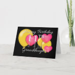 Happy 11th Birthday Granddaughter Card at Zazzle