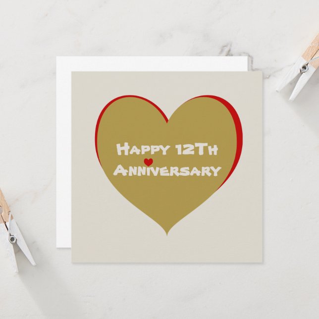 Happy 12TH Anniversary  (Front/Back In Situ)