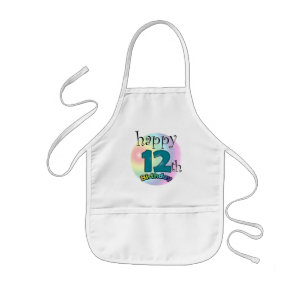 Happy 12th Birthday Kids' Apron