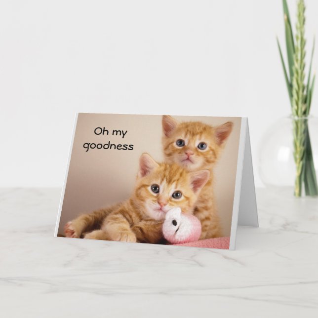 HAPPY **12th BIRTHDAY** SAYS SWEET KITTIES Card (Front)
