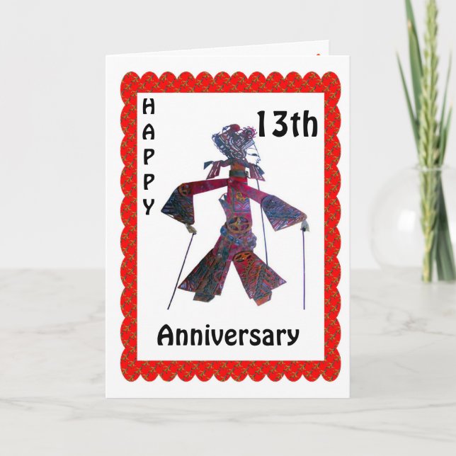 Happy 13th Anniversary Card (Front)