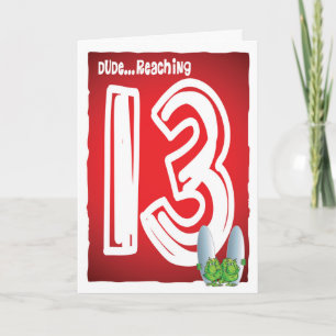Happy 13th birthday card