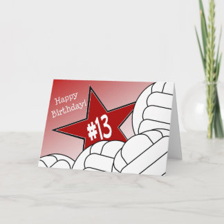 Happy 13th Birthday, Volleyball Star! Card