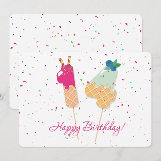 Happy 14th Birthday Holiday Card (Front/Back)