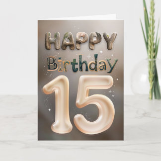 Happy 15th Birthday Card
