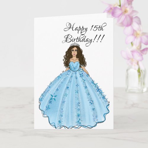 Happy 15th Birthday Quinceanera  Card