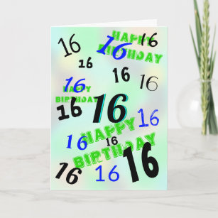 Boys 16th Birthday Cards Zazzle