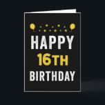 Happy 16th Birthday Denarian Celebration Party Card<br><div class="desc">Admit it. Life would not be the same without this person. 16 years? Cheers to them! This legendary king or queen deserves special congratulations. What a feat. The text inside the card is customizable. You can change the font, font size, font color, letter spacing, line spacing and background color using...</div>
