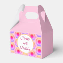 Happy 16th Birthday Favor Box