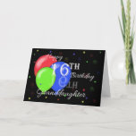 Happy 16th Birthday Granddaughter Card at Zazzle