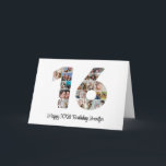 Happy 16th Birthday Number 16 Custom Photo Collage Card<br><div class="desc">Mark sixteen years of wonderful memories and adventures with this captivating 16th Birthday Number Photo Collage. This customizable template is the perfect blend of creativity and sentiment, allowing you to create a truly memorable gift for your loved one's special day. Capture the essence of incredible years in a single masterpiece...</div>