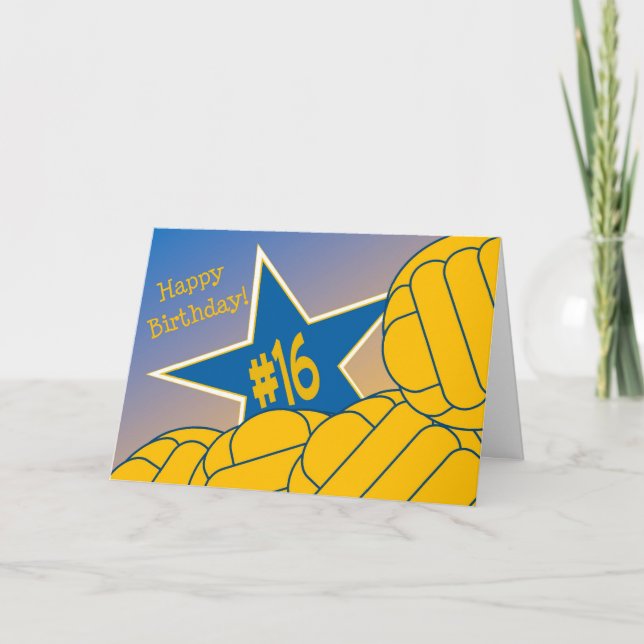 Happy 16th Birthday to my Favorite Water Polo Star Card (Front)