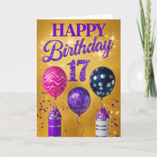 Happy 17th Birthday Card