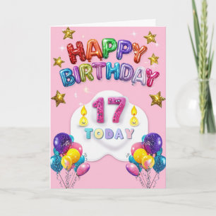 Happy 17th Birthday Card