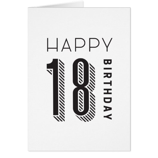 Happy 18 Birthday Cards (Front)