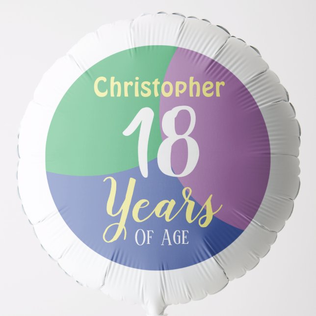 Happy 18th Birthday Balloon (Front)